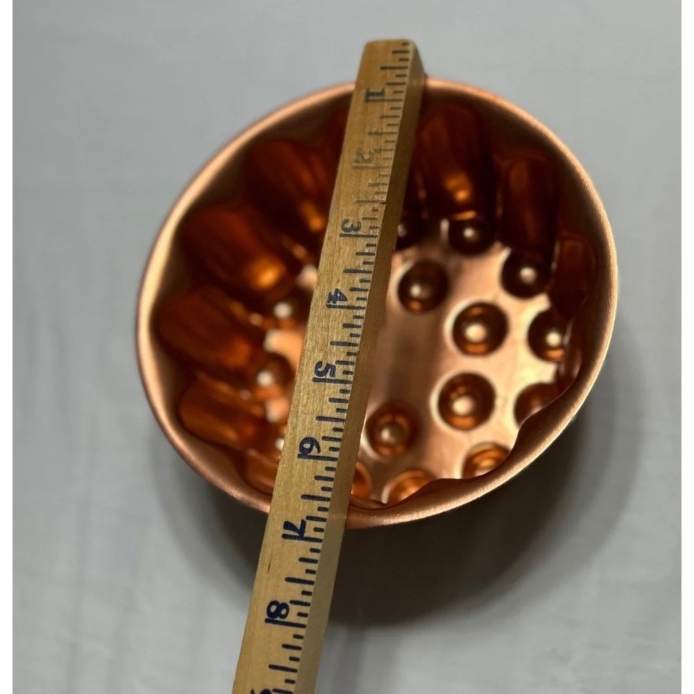 Vintage Copper Toned Aluminum Jello Cake Molds Set of 3 Wall Decor Kitchenware